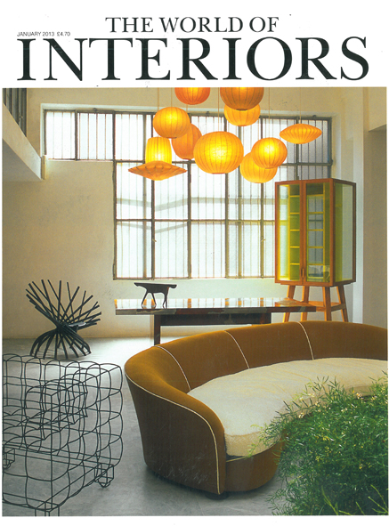 THE WORLD OF INTERIORS  JANUARY 2013